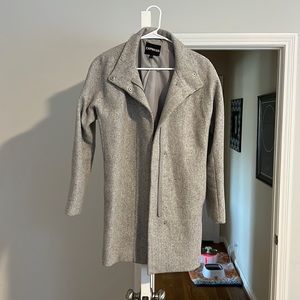Express Grey Pea Coat